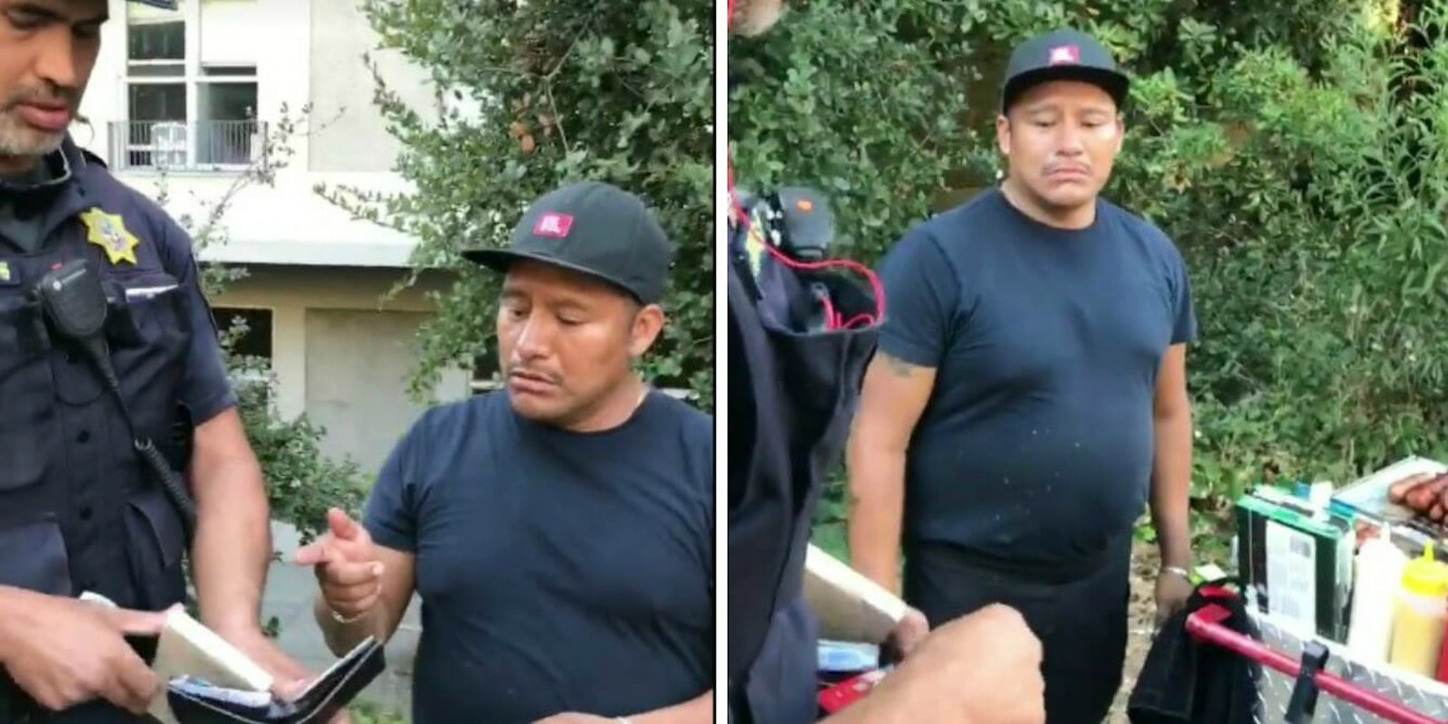 california berkeley police hot dog vendor