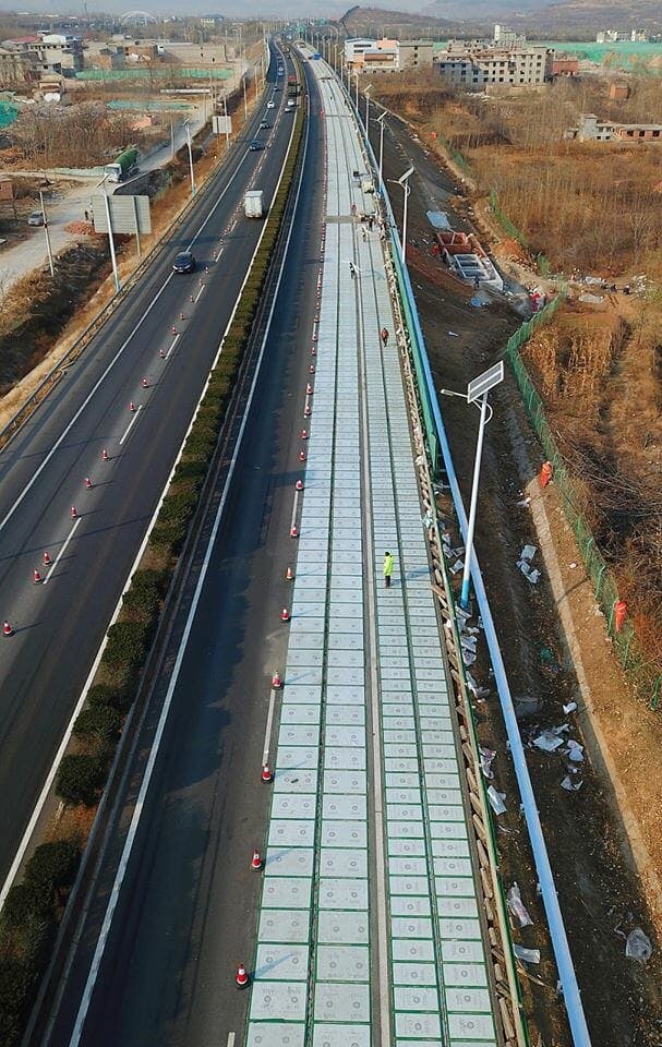 china solar panel highway