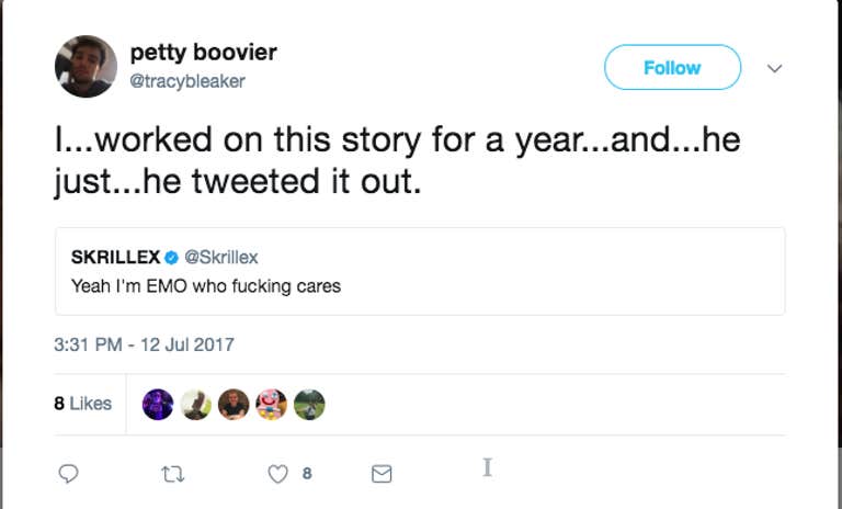 he just tweeted it out