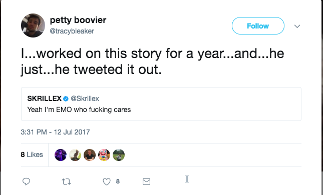 he just tweeted it out