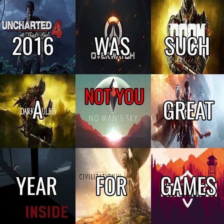 2016 video games not you meme