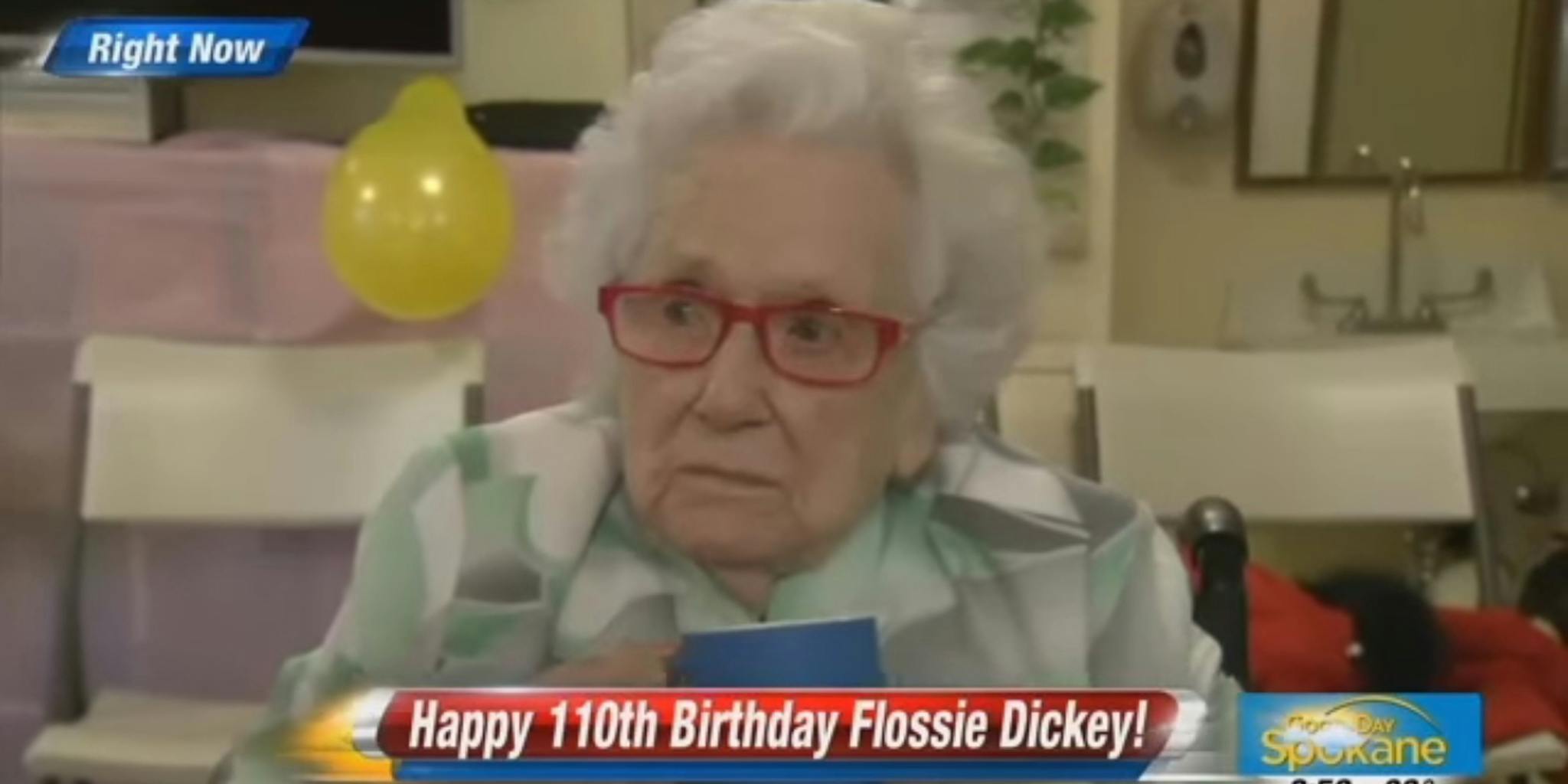 110 Year Old Woman Being Interviewed On Her Birthday Just Wants To Nap