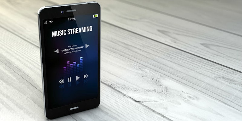 smartphone on-demand music streaming