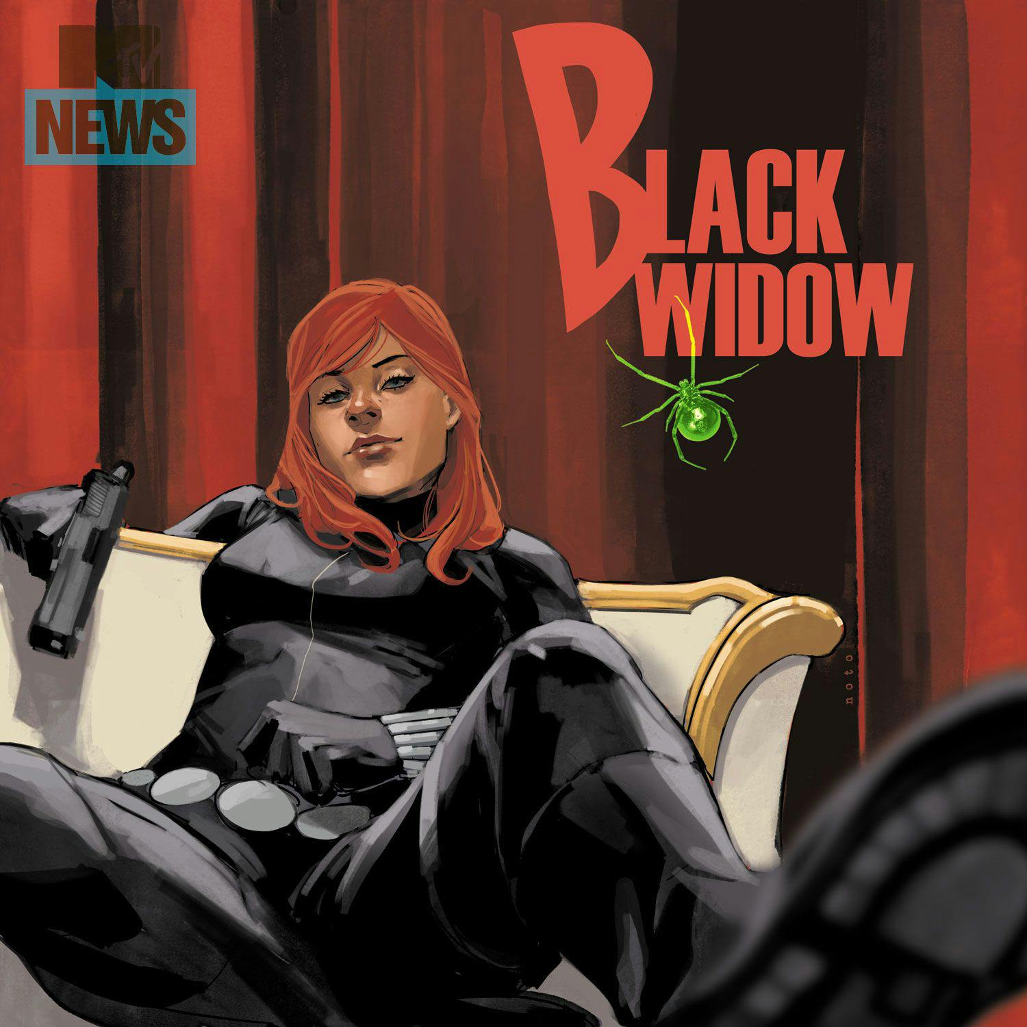 Hip-Hop Variant, Black Widow #1, art by Phil Noto