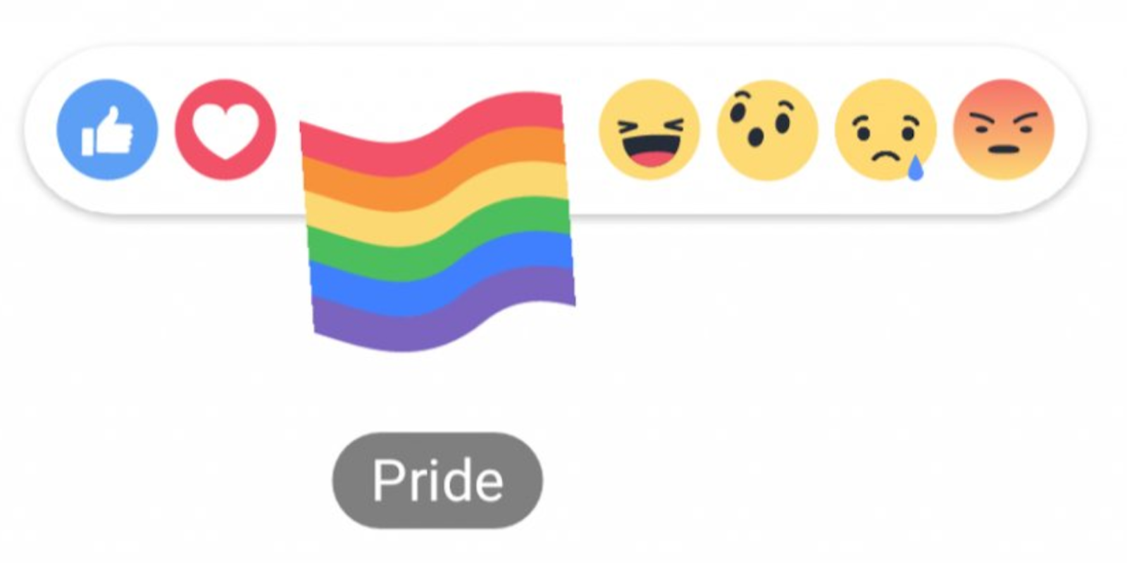 facebook rainbow flag pride reaction lgbtq support