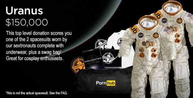 620px x 315px - Pornhub is crowdfunding the world's first outer-space porno - The Daily Dot