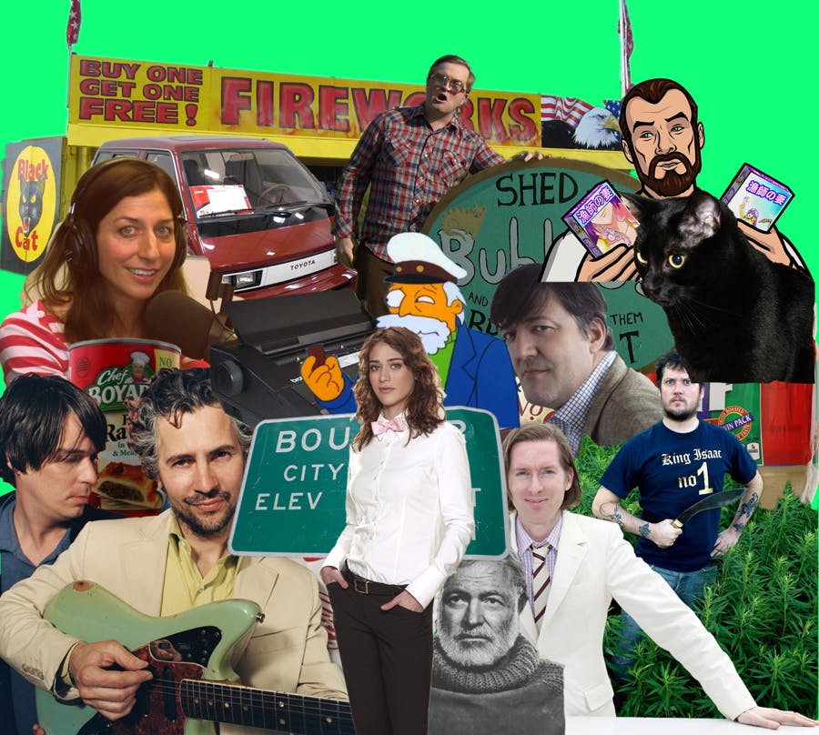 Yes, it's totally normal for a 28-year-old to make a collage of stuff they think is cool.