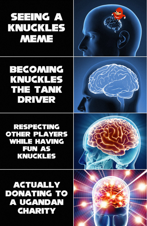 knuckles expanding brain