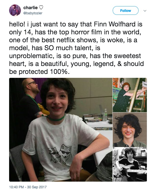 finn wolfhard age