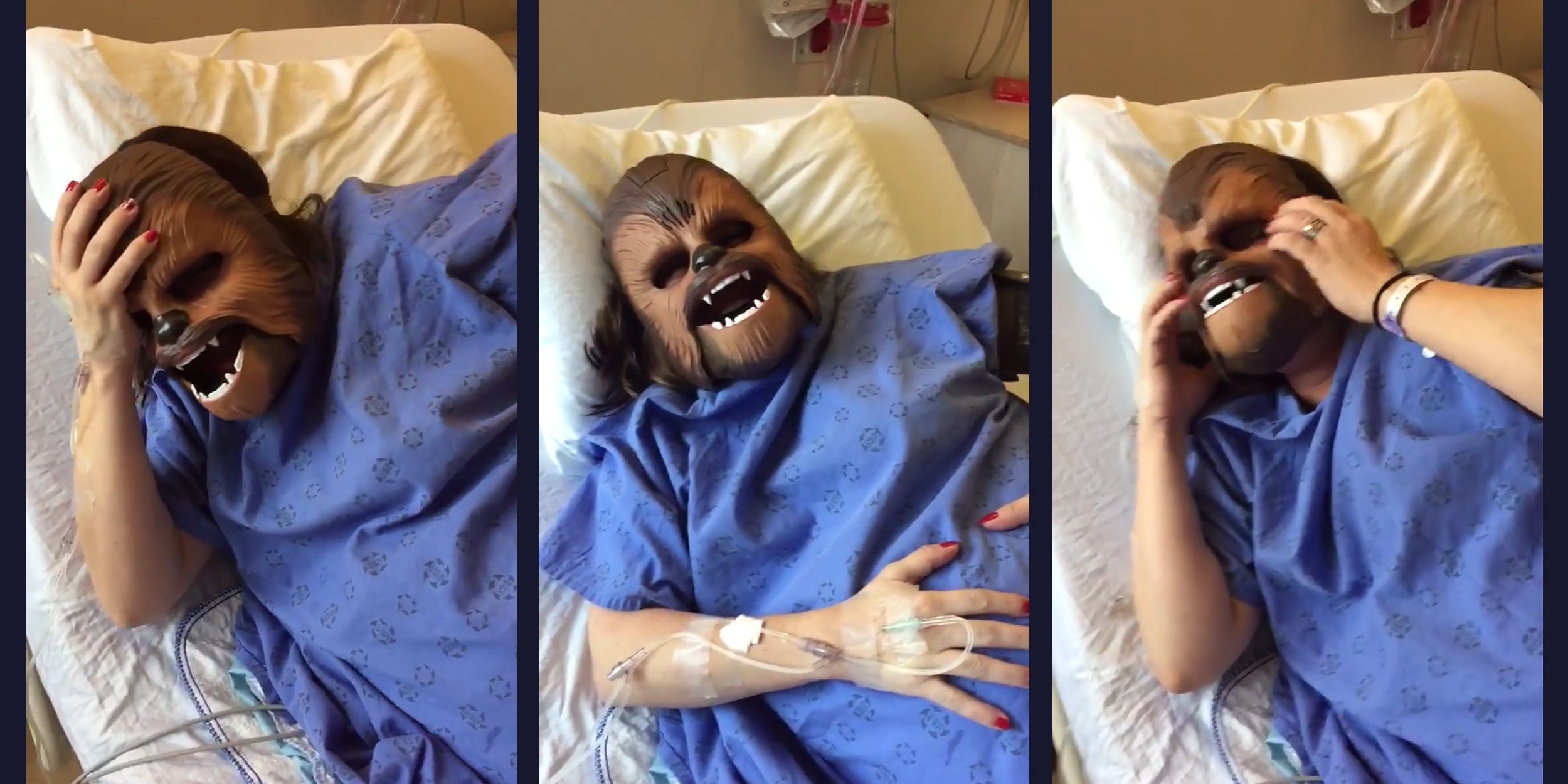 Chewbacca Mask Returns After Woman Wears One During Labor