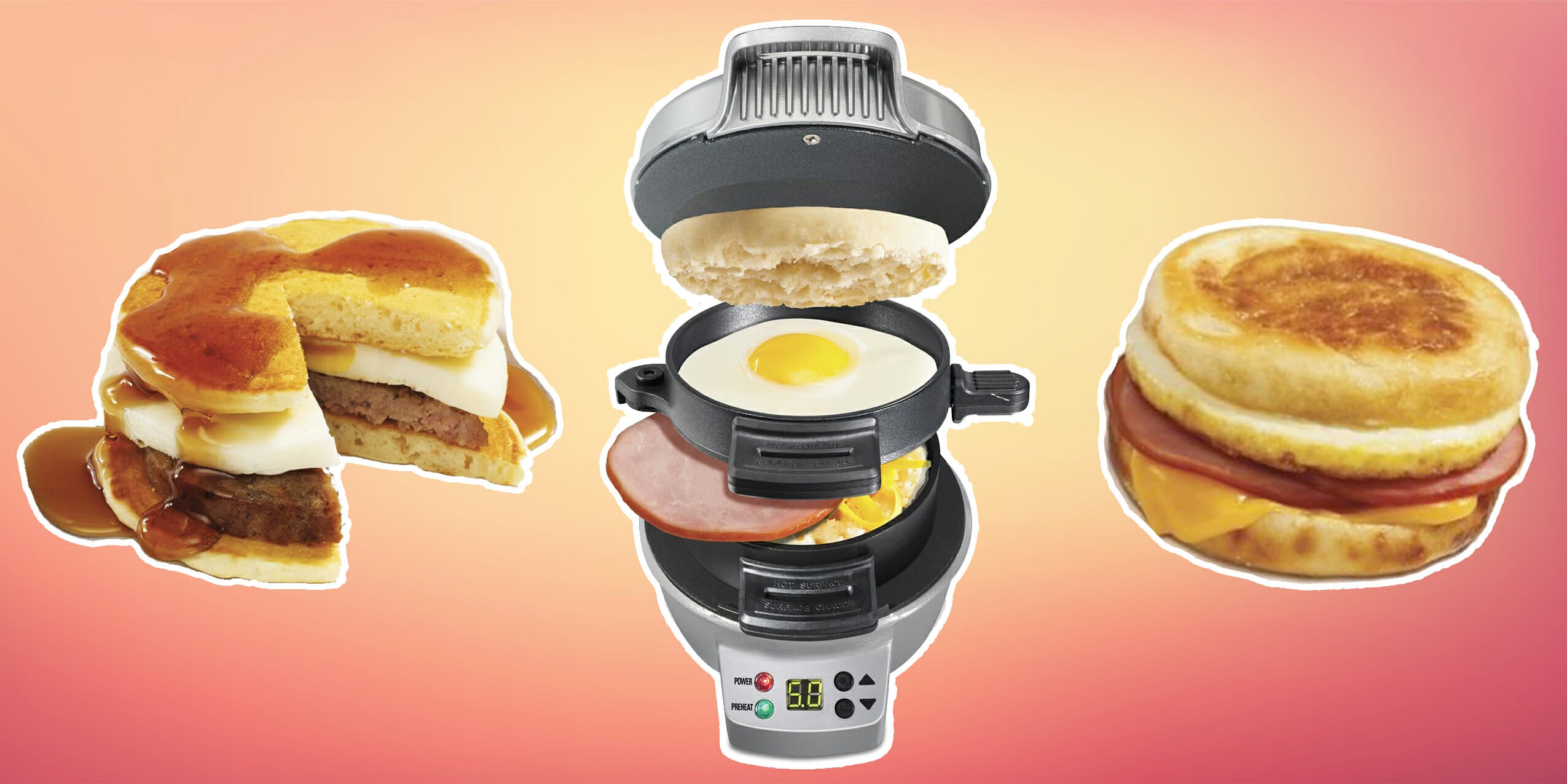 Make morning grub in five minutes with this breakfast sandwich maker