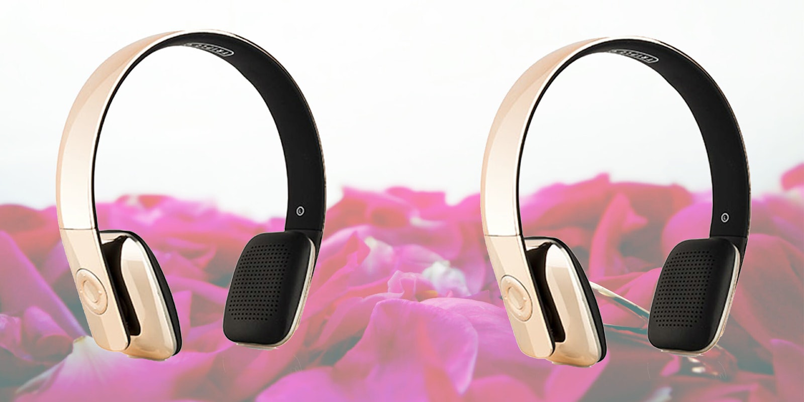 rose gold bluetooth headphones