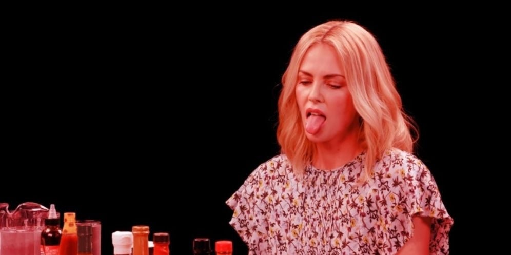 Charlize Theron Hot Ones YouTube