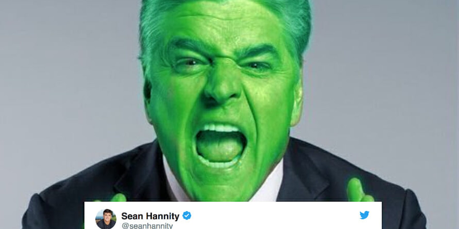 Sean Hannity green meme