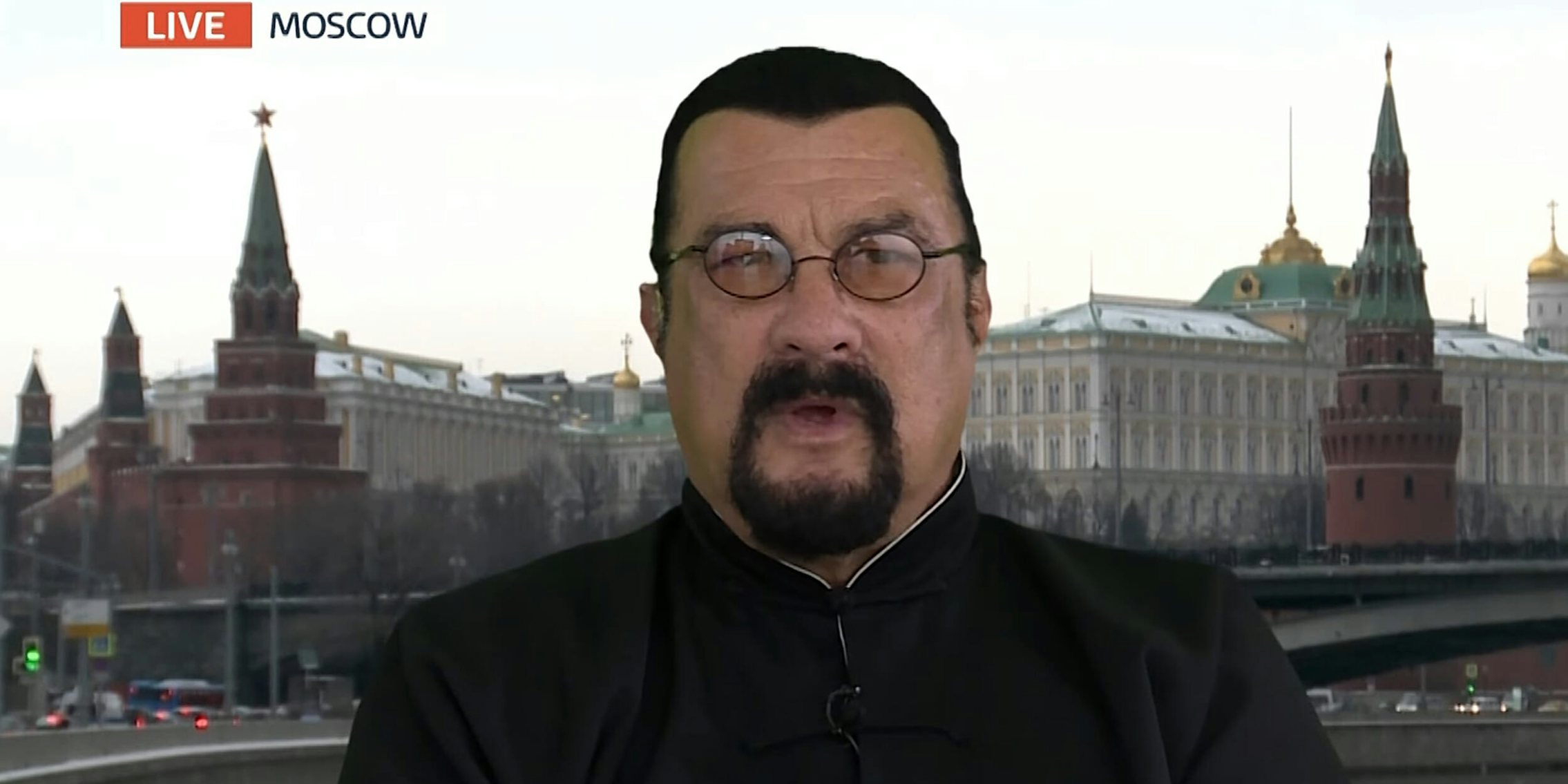 Steven Seagal, live from Moscow