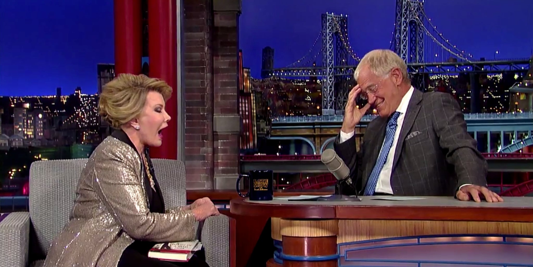 David Letterman walks out midway through Joan Rivers interview The