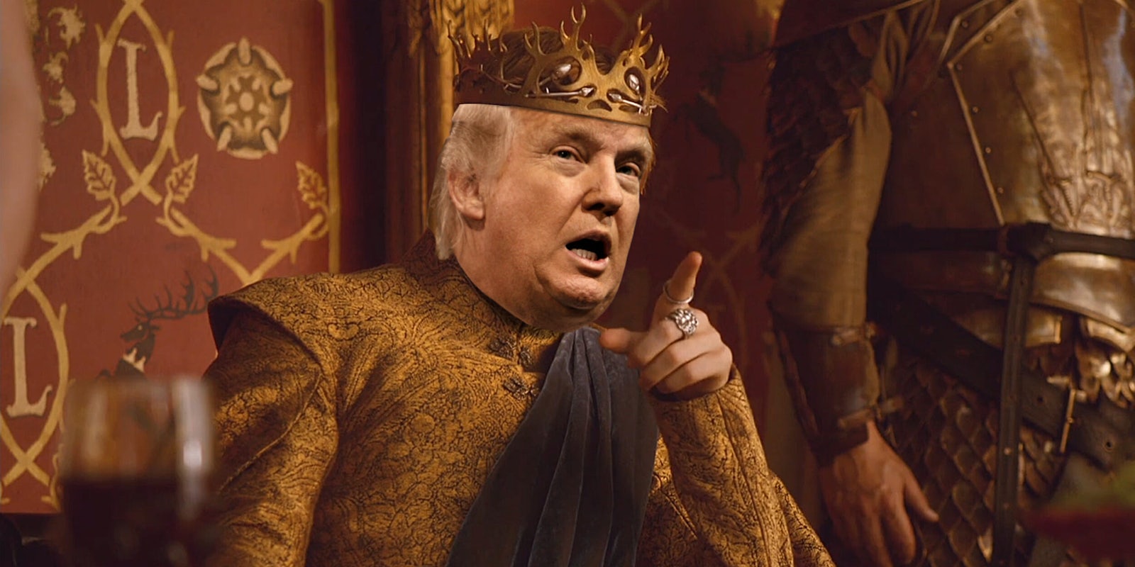 Donald Trump as King Joffrey from Game of Thrones