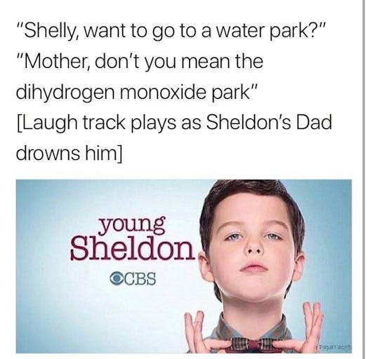 best new memes : young sheldon