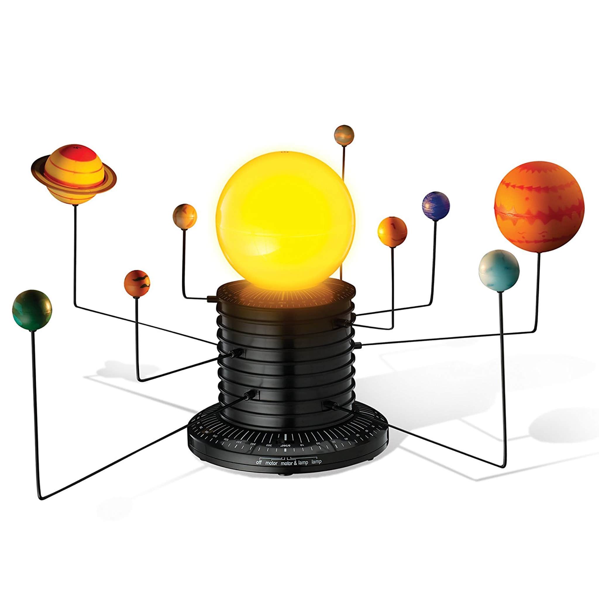 Light your room with this tiny, rotating replica of the solar system