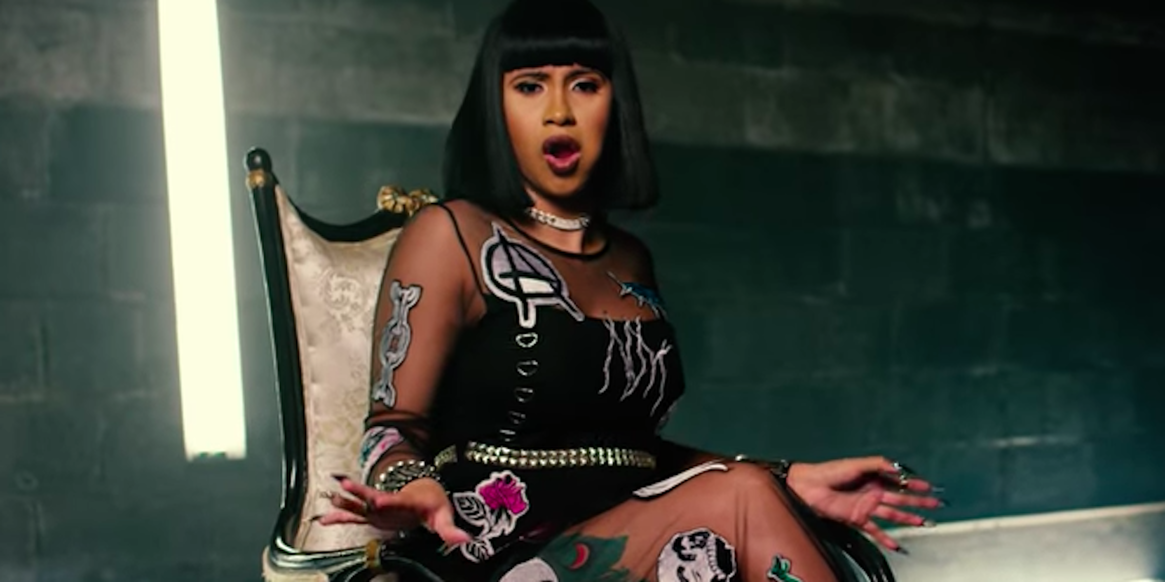 Cardi B's New Tattoo Is All About Offset & It's In the Strangest