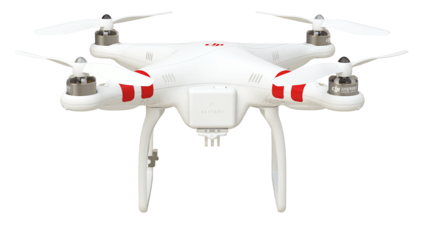 A DJI Phantom drone.