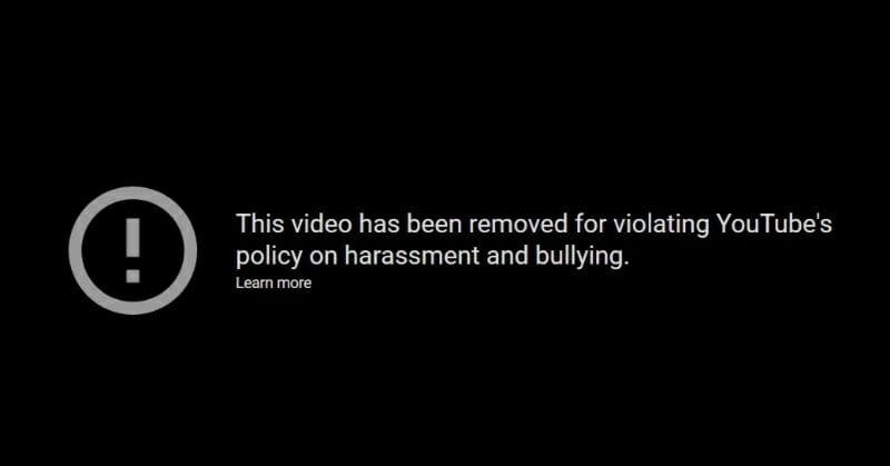 ItzArya YouTube removal