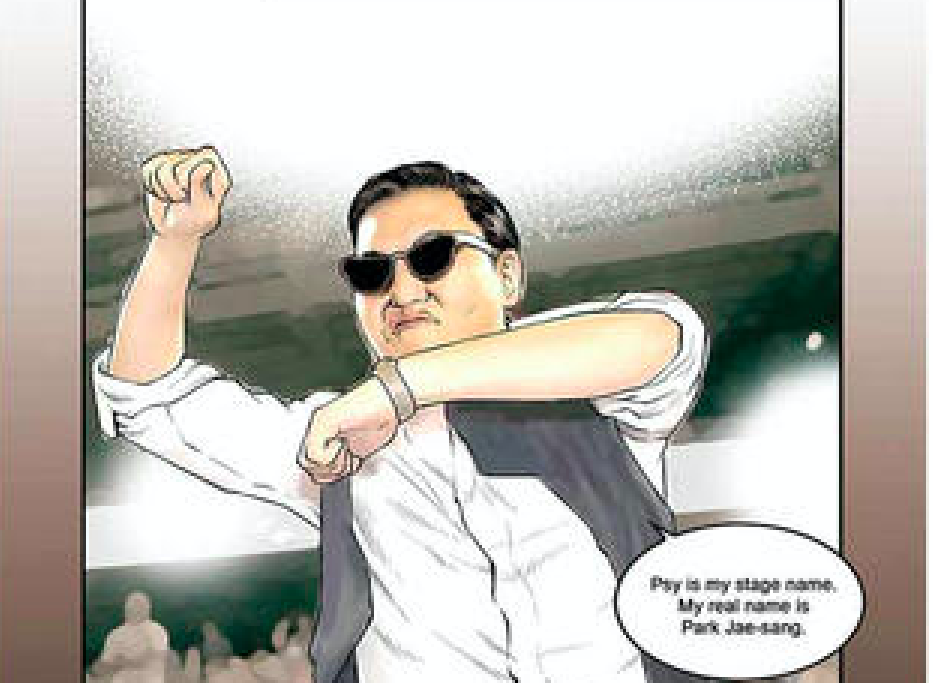 gangnam style rapper : psy comic