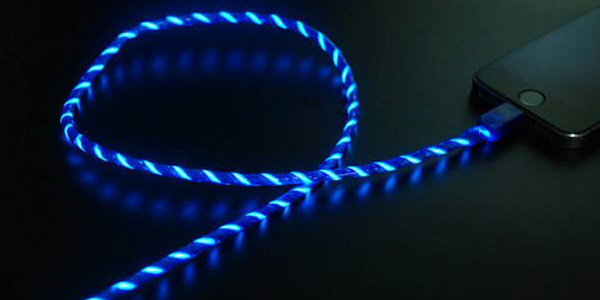 This glowing Lightning charger cable will keep you out of the dark