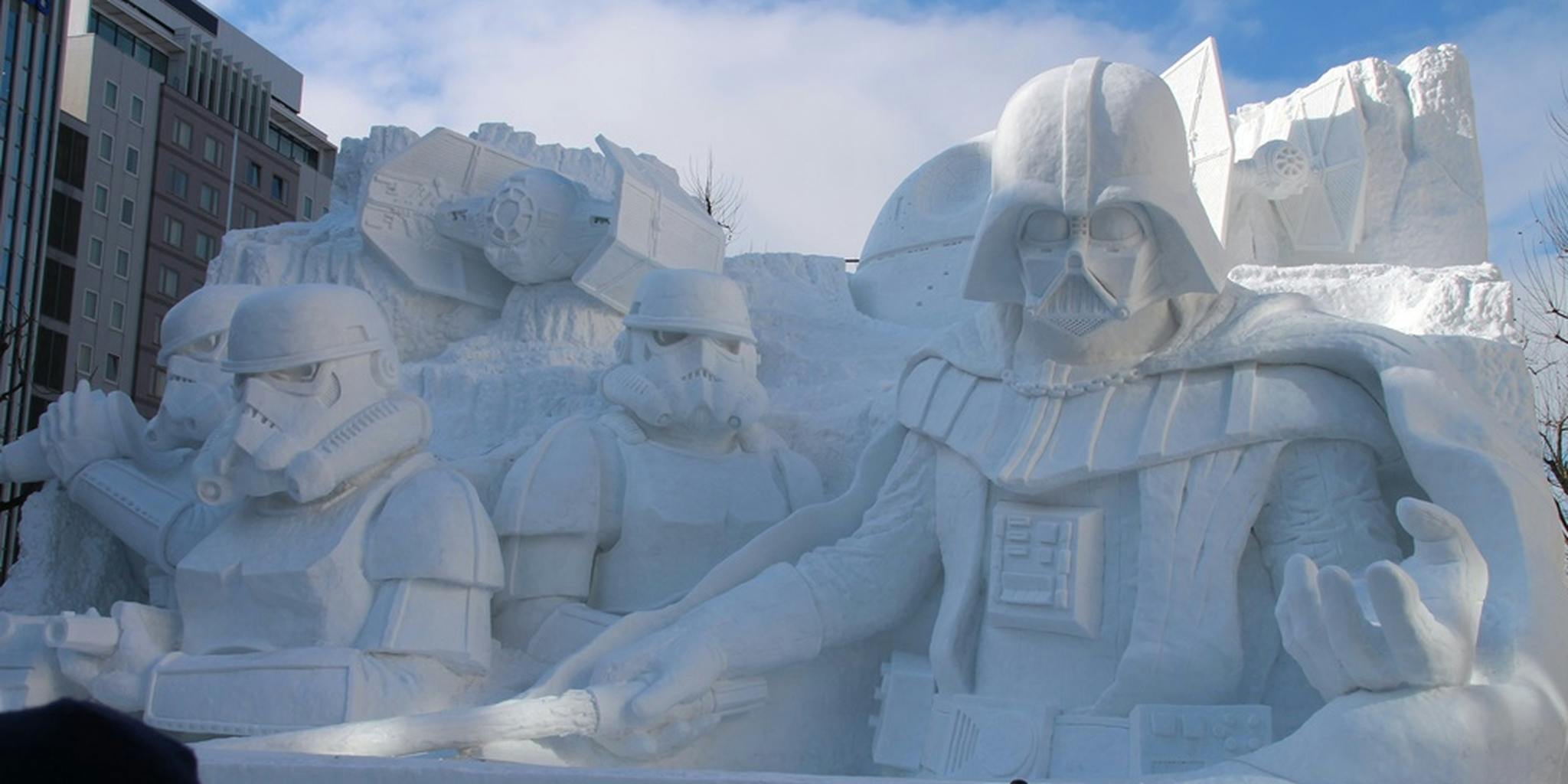 Japan's Darth Vader snow sculpture is the eighth wonder of the world - The  Daily Dot