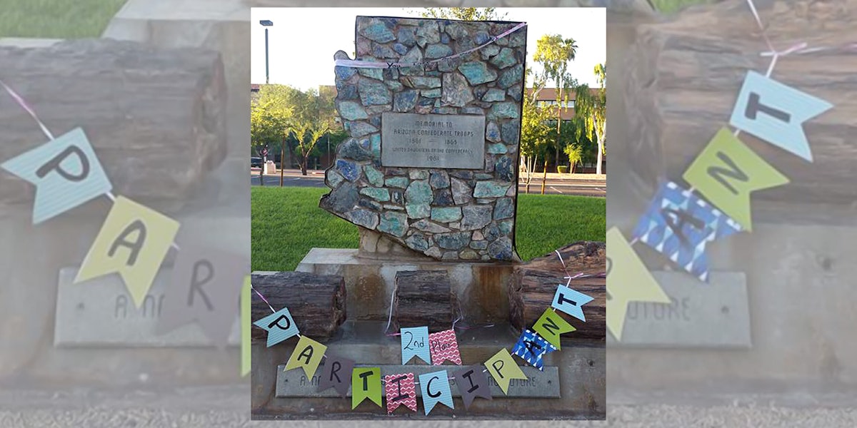 Arizona Confederate memorial statue turned into participation trophy