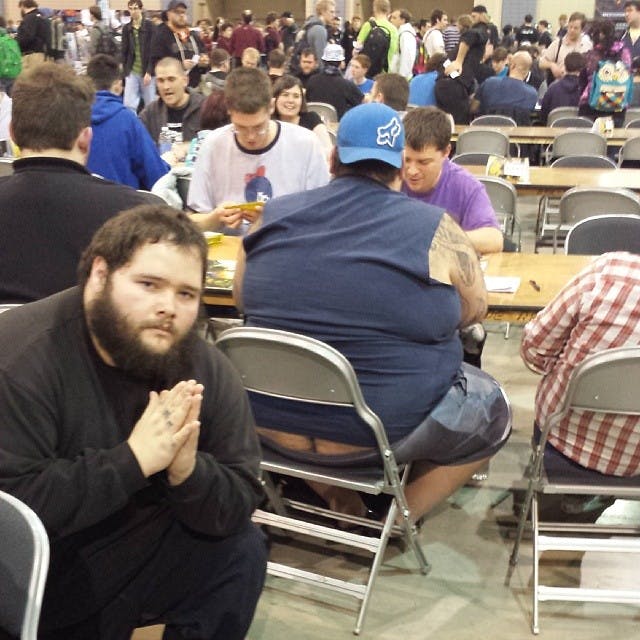 This guy went to a Magic tournament and took photos with every exposed butt  crack