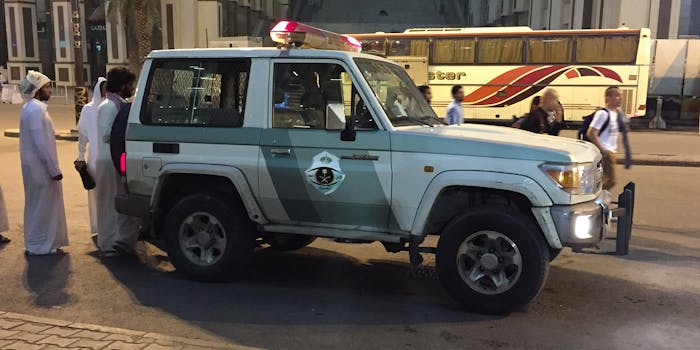 Saudi Arabian police vehicle