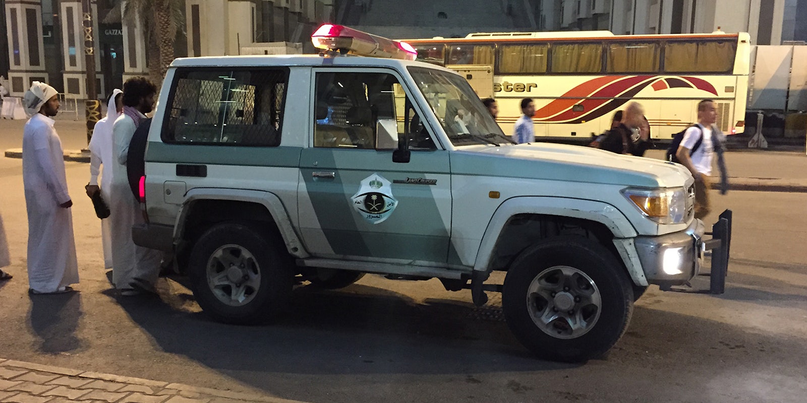 Saudi Arabian police vehicle
