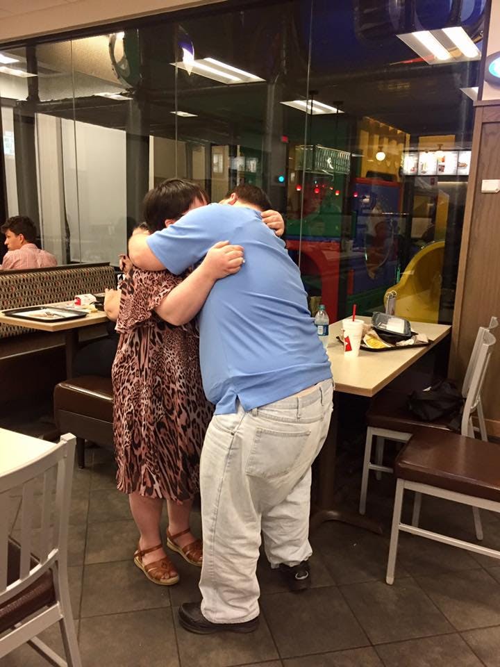 Nick and Sarah from Austin, Texas get engaged in Chick-fil-A
