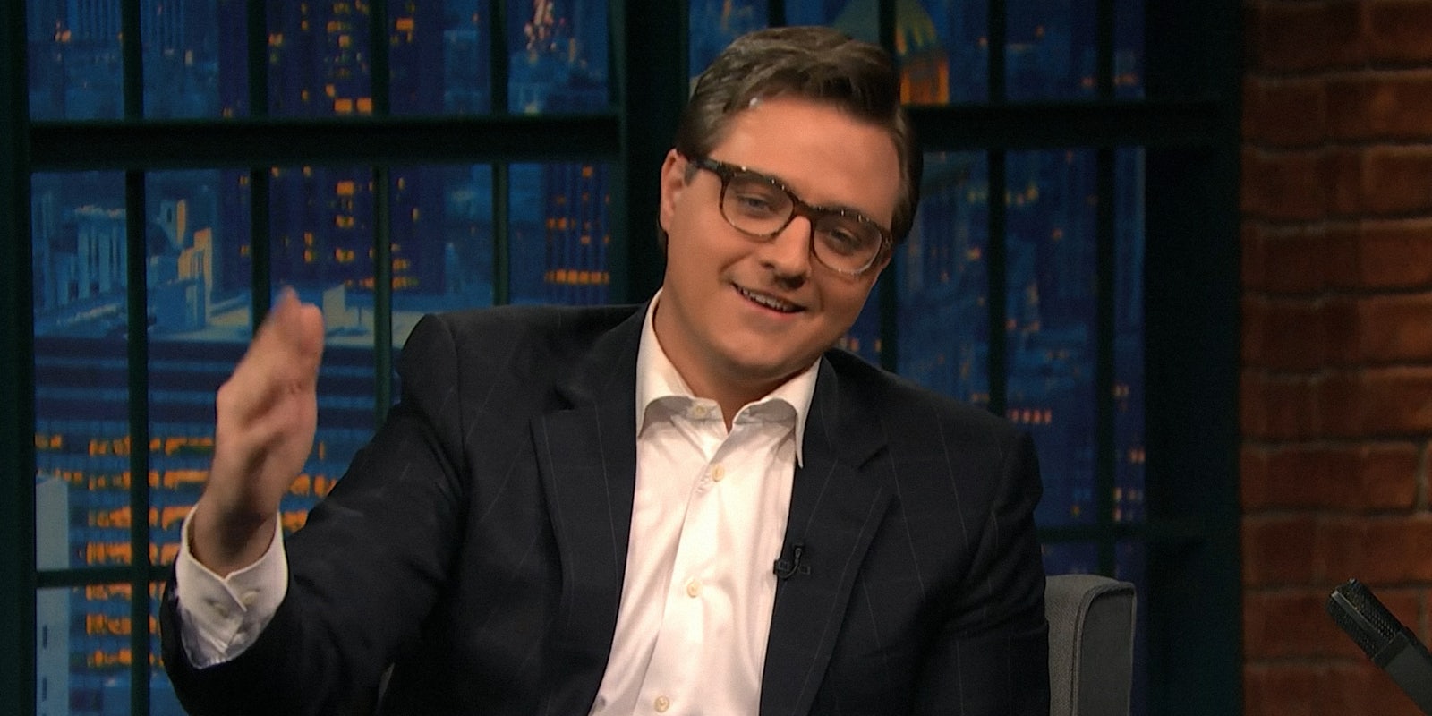 Chris Hayes on Late Night with Seth Meyers