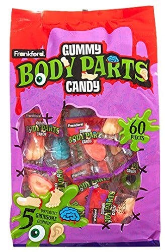 Halloween candy body parts