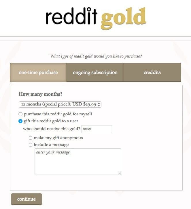 reddit gold cost