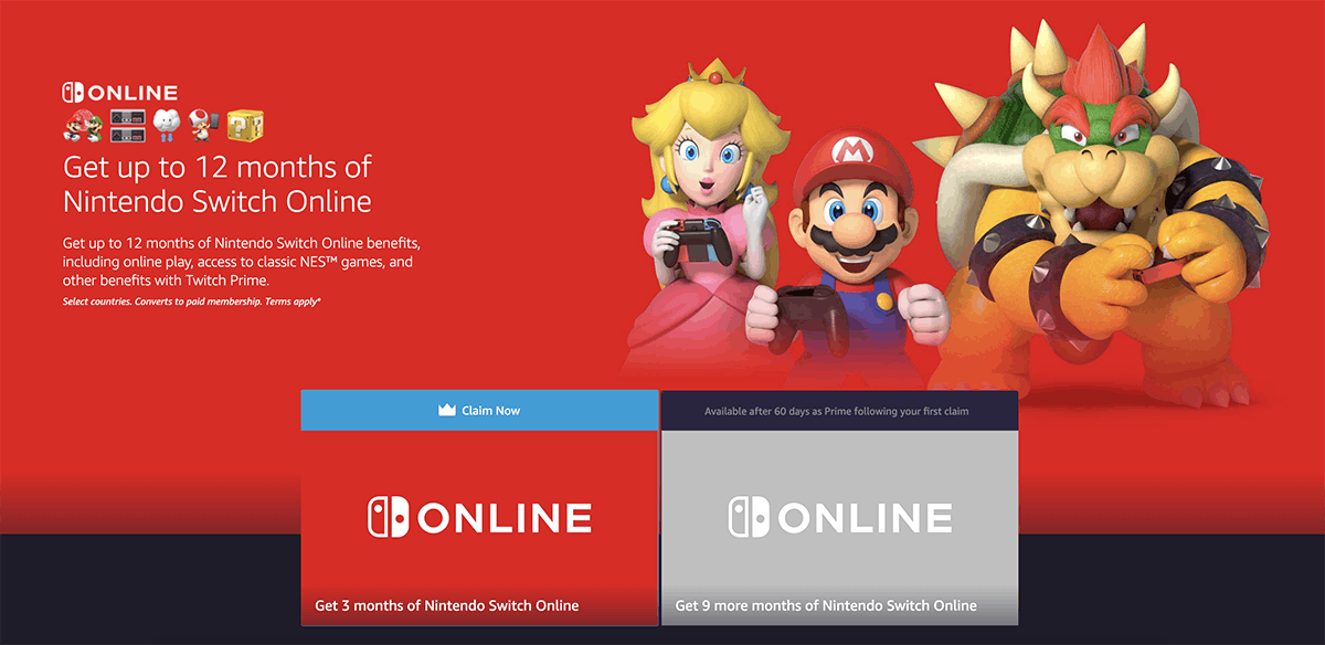 Twitch prime loot nintendo hot sale online