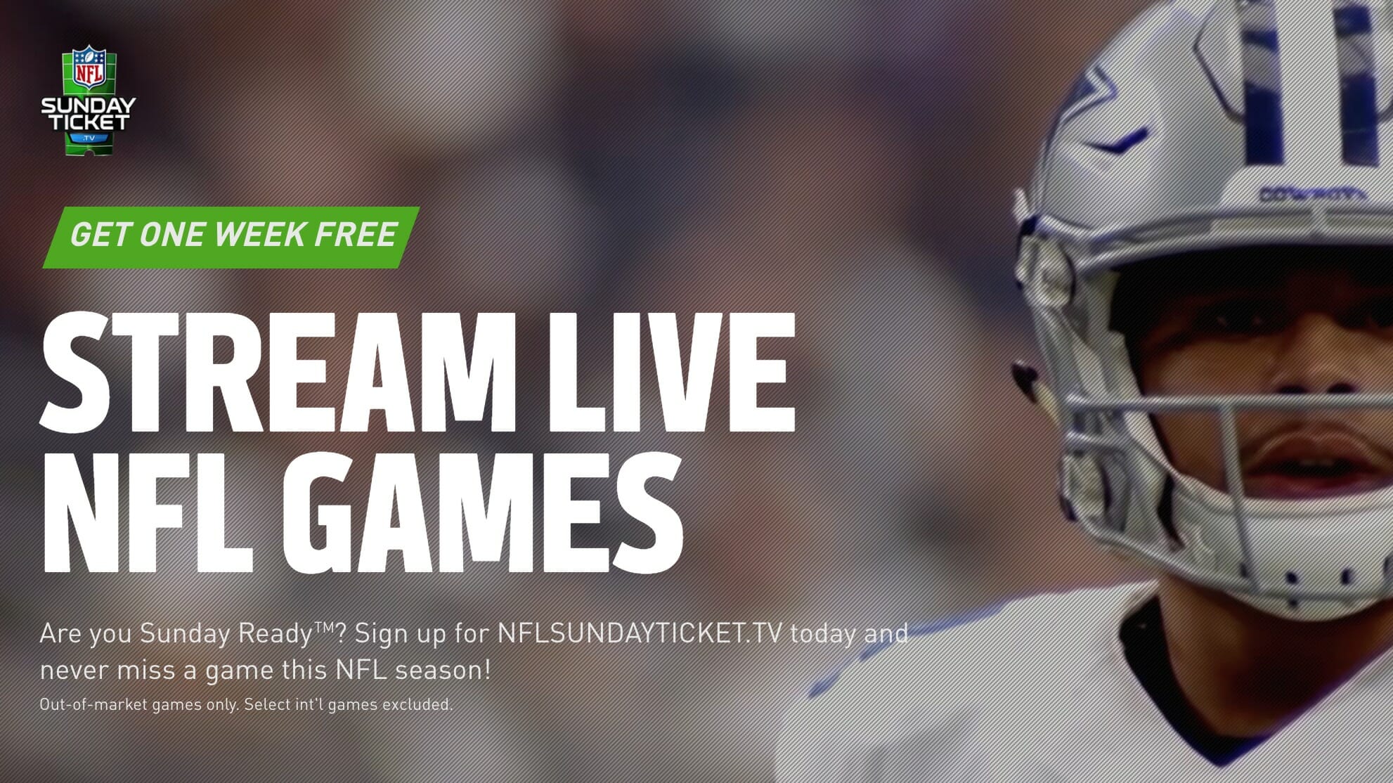 watch out of market nfl games without directv