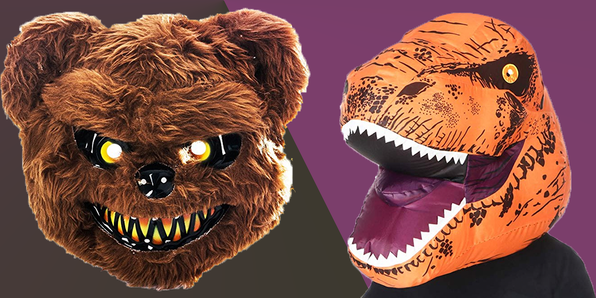 These masks make for easy 1step Halloween costumes