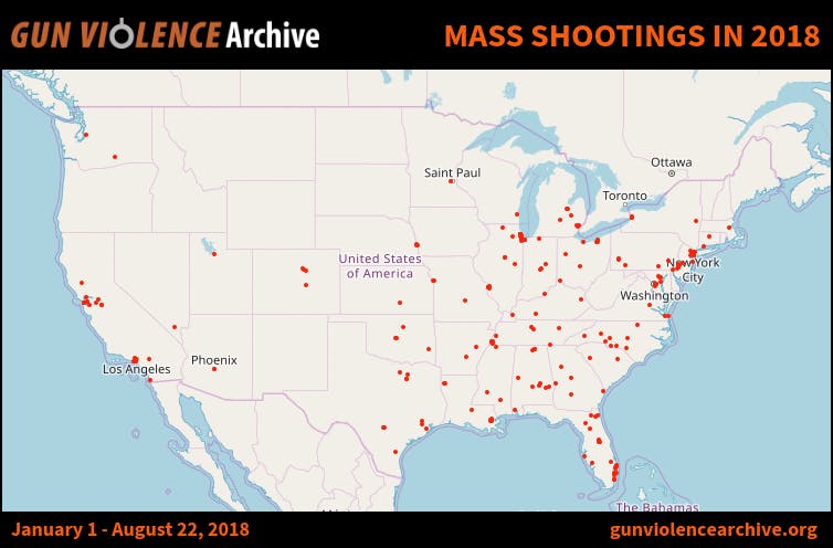 mass shootings 2018