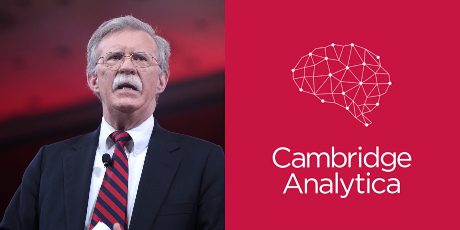 The political action committee founded by President Donald Trump's new national security adviser John Bolton hired Cambridge Analytica months after it reportedly harvested data on more than 50 million Facebook users without their knowledge. 