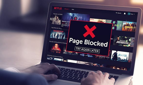 Netflix Page Blocked on desktop