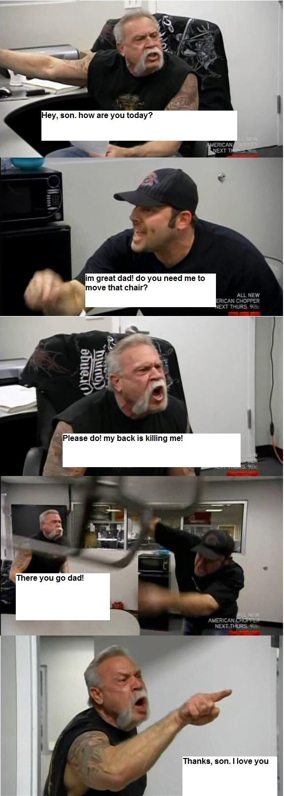 american chopper wholesome family show meme