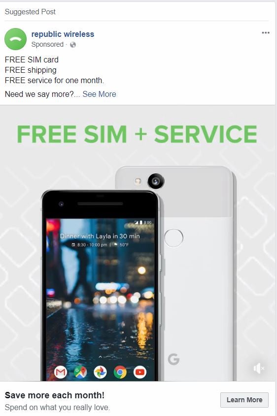 facebook ads republic mobile