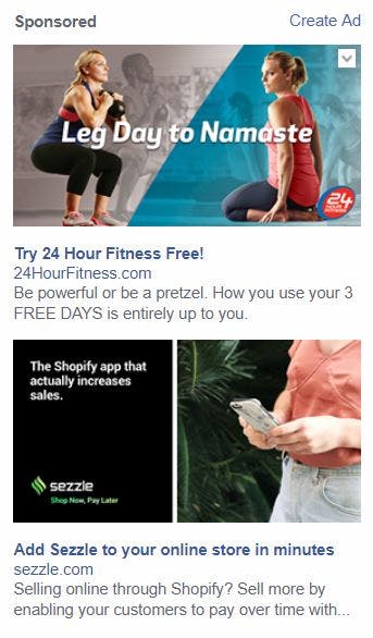 facebook ads 24 hour fitness