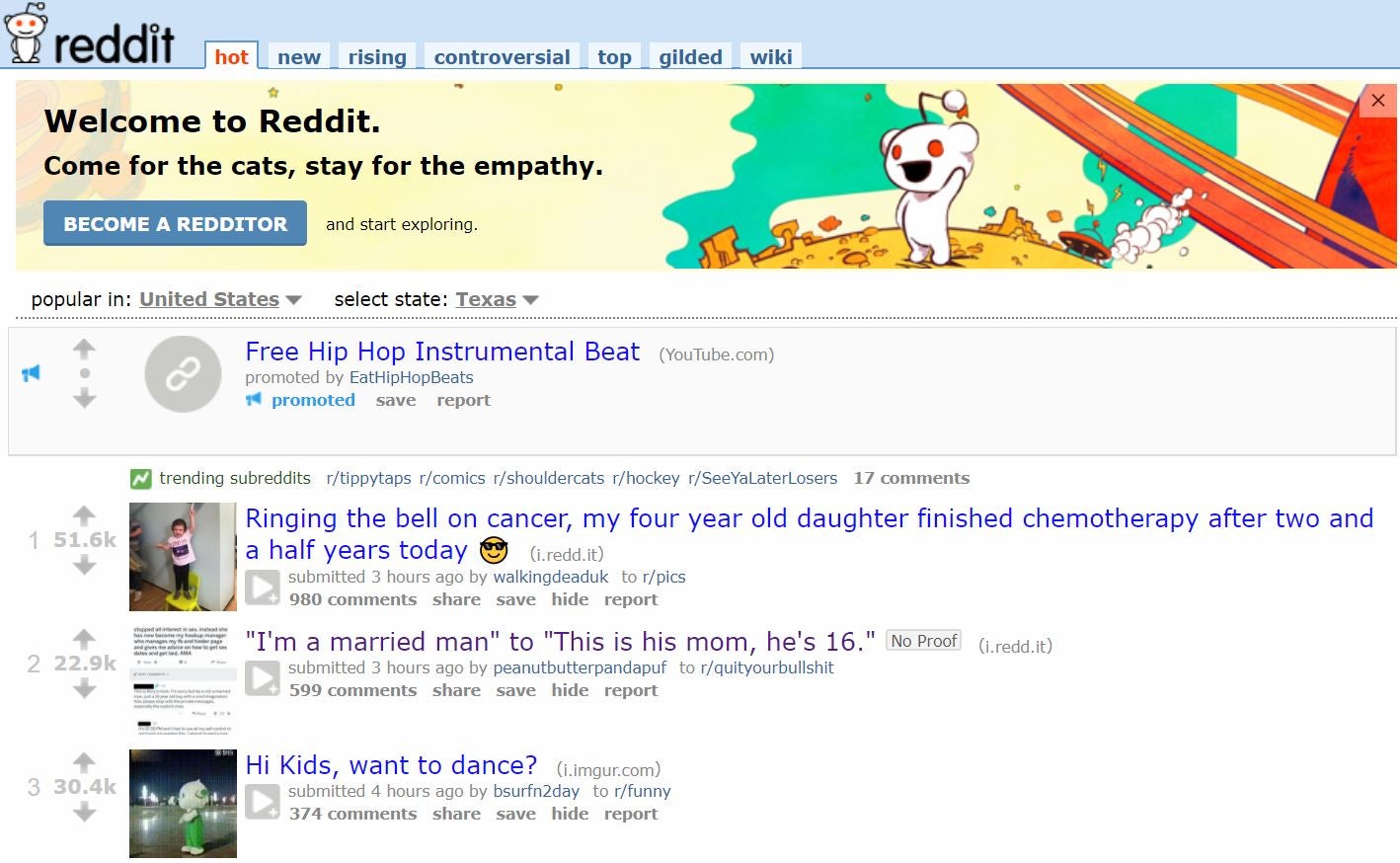 reddit front page social media