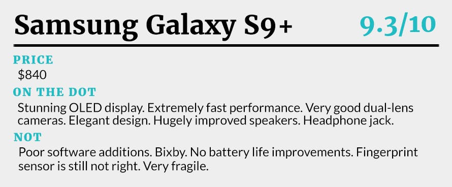 samsung galaxy s9 review box