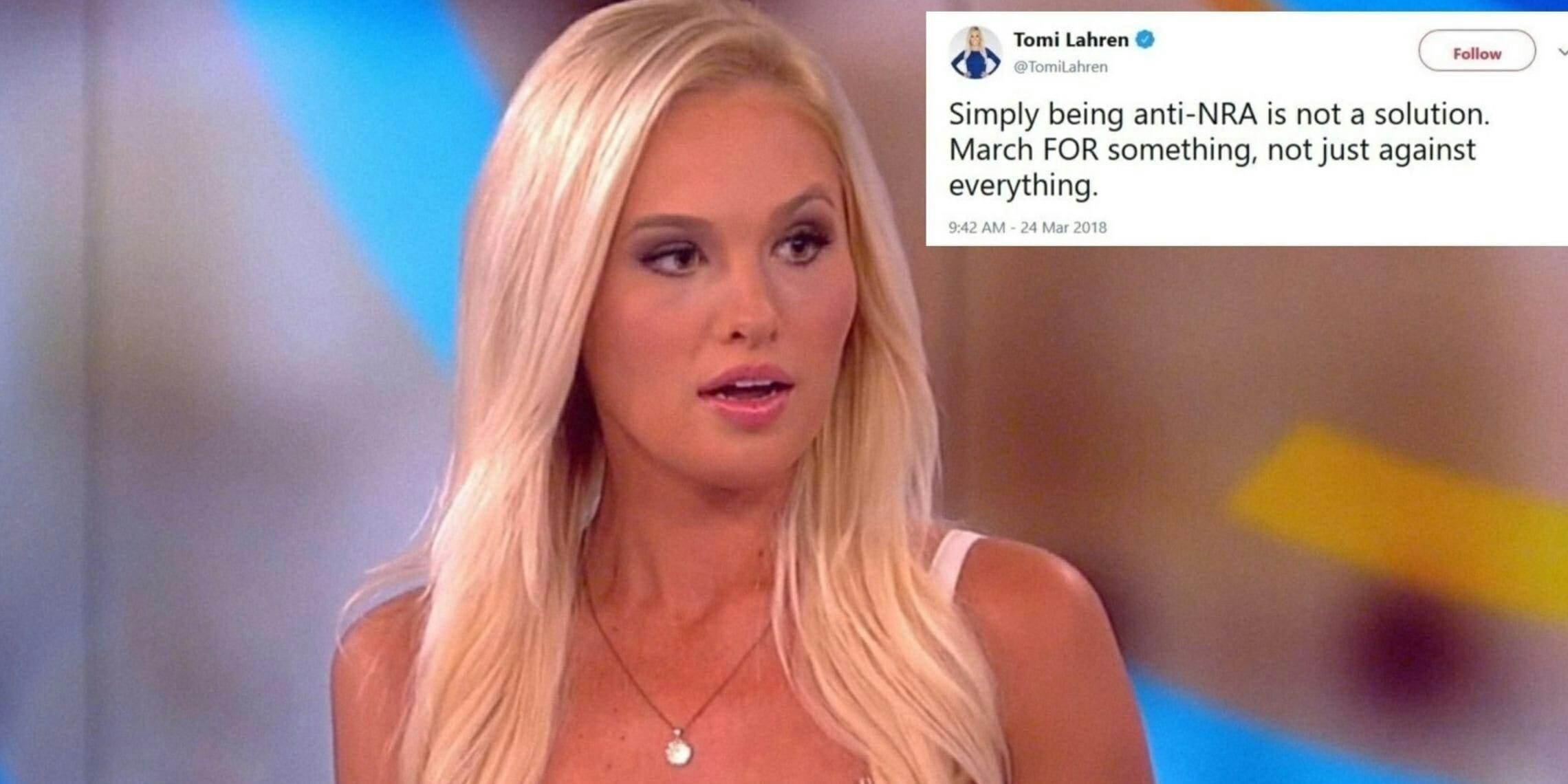 Tomi Lahren Criticizes March For Our Lives Protesters; Twitter Relentlessly  Mocks Her