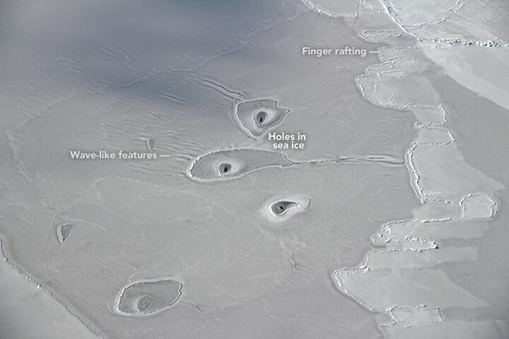 nasa circular ice arctic